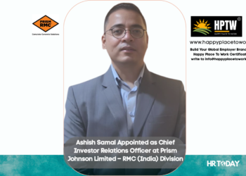 Ashish Samal Appointed as Chief Investor Relations Officer at Prism Johnson Limited – RMC (India) Division