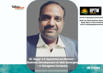 Dr. Sagar A K Appointed as Director – Business Development at Web Synergies – a Yokogawa Company