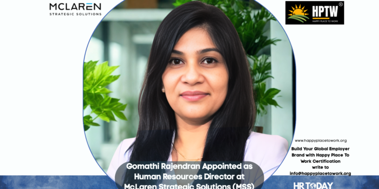 Gomathi Rajendran Appointed as Human Resources Director at McLaren Strategic Solutions (MSS)