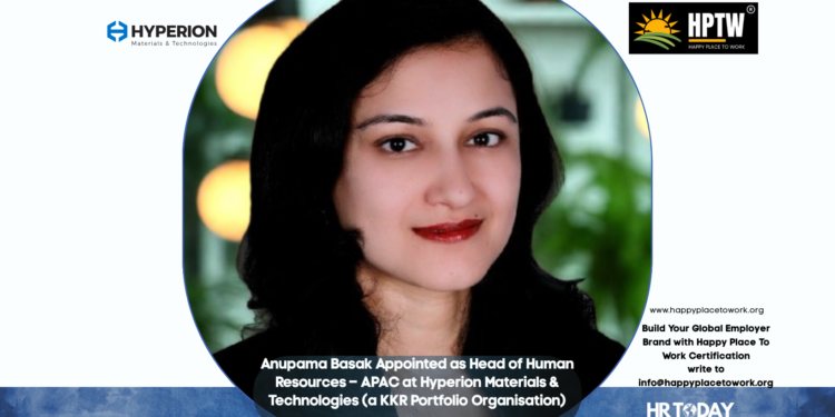 Anupama Basak Appointed as Head of Human Resources – APAC at Hyperion Materials & Technologies (a KKR Portfolio Organisation)