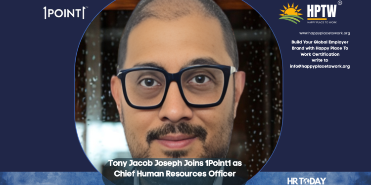 Tony Jacob Joseph Joins 1Point1 as Chief Human Resources Officer