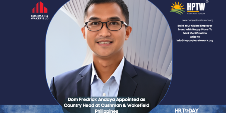 Dom Fredrick Andaya Appointed as Country Head at Cushman & Wakefield Philippines