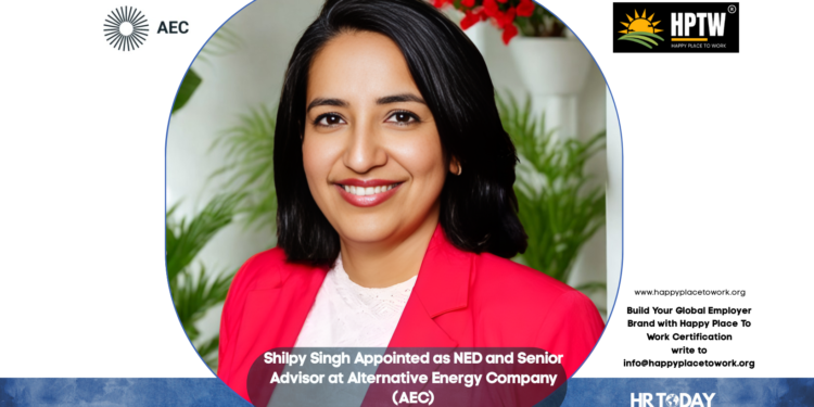 Shilpy Singh Appointed as NED and Senior Advisor at Alternative Energy Company (AEC)