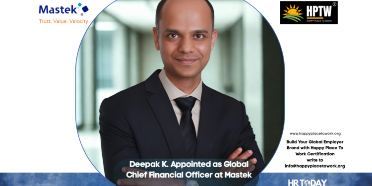 Deepak K. Appointed as Global Chief Financial Officer at Mastek