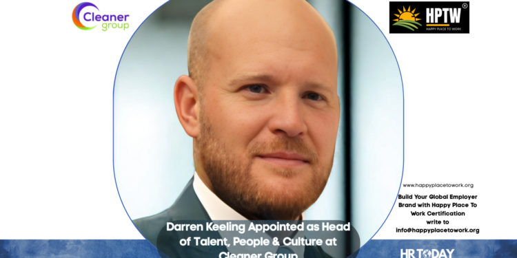 Darren Keeling Appointed as Head of Talent, People & Culture at Cleaner Group