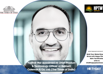 Yudhvir Mor Appointed as Chief Product & Technology Officer at Bennett Coleman & Co. Ltd. (The Times of India)