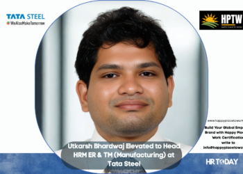Utkarsh Bhardwaj Elevated to Head HRM ER & TM (Manufacturing) at Tata Steel
