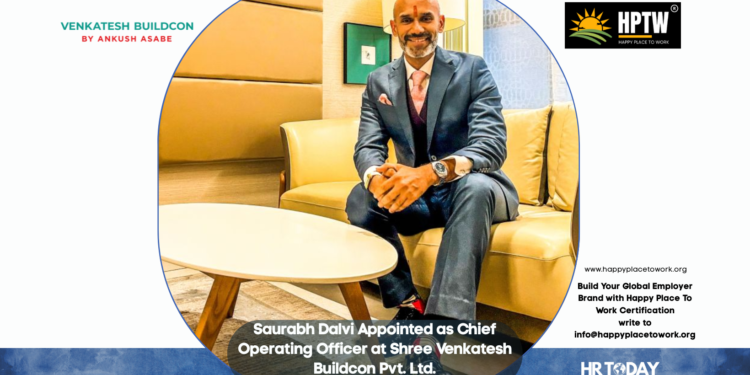 Saurabh Dalvi Appointed as Chief Operating Officer at Shree Venkatesh Buildcon Pvt. Ltd.