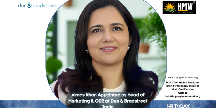 Almas Khan Appointed as Head of Marketing & CSR at Dun & Bradstreet India