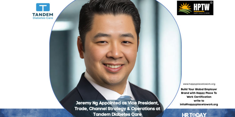 Jeremy Ng Appointed as Vice President, Trade, Channel Strategy & Operations at Tandem Diabetes Care