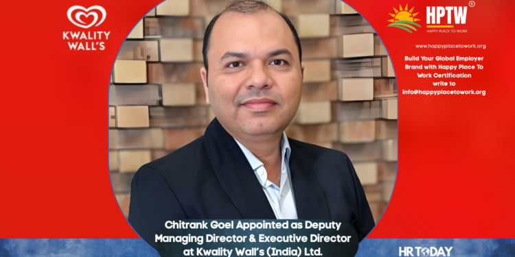 Chitrank Goel Appointed as Deputy Managing Director & Executive Director at Kwality Wall’s (India) Ltd.