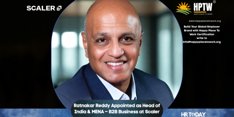 Ratnakar Reddy Appointed as Head of India & MENA – B2B Business at Scaler