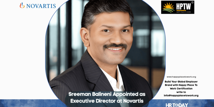 Sreeman Balineni Appointed as Executive Director at Novartis