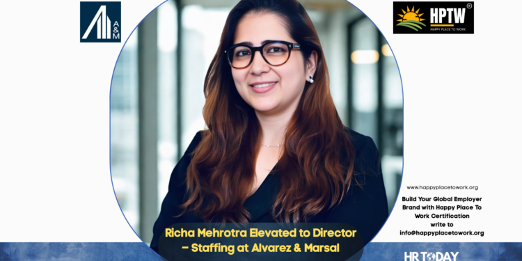 Richa Mehrotra Elevated to Director – Staffing at Alvarez & Marsal