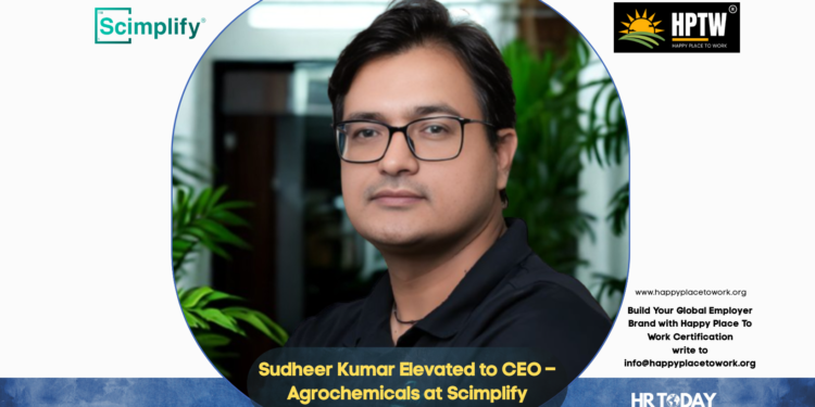Sudheer Kumar Elevated to CEO – Agrochemicals at Scimplify