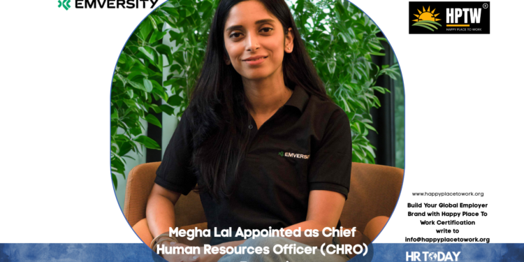 Megha Lal Appointed as Chief Human Resources Officer (CHRO) at Emversity