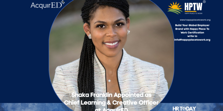 Shaka Franklin Appointed as Chief Learning & Creative Officer at AcquirED