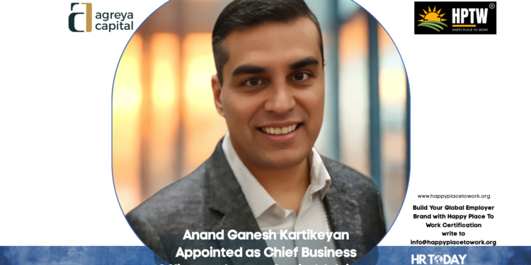 Anand Ganesh Kartikeyan Appointed as Chief Business Officer at Agreya Capital Advisors