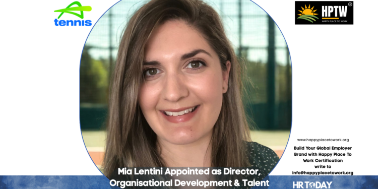Mia Lentini Appointed as Director, Organisational Development & Talent at Tennis Australia