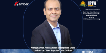Manoj Kumar Joins Amber Enterprises India Limited as Chief Supply Chain Officer