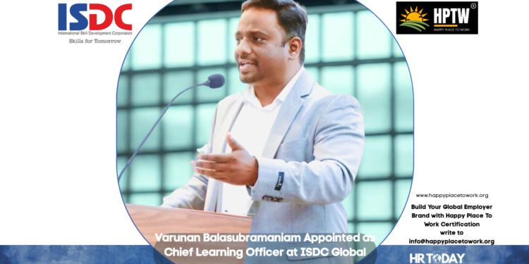 Varunan Balasubramaniam Appointed as Chief Learning Officer at ISDC Global