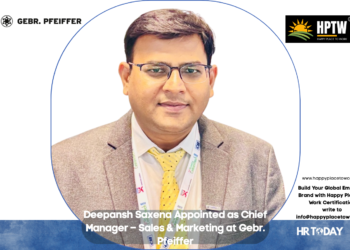 Deepansh Saxena Appointed as Chief Manager – Sales & Marketing at Gebr. Pfeiffer