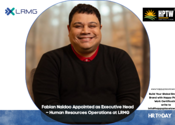 Fabian Naidoo Appointed as Executive Head – Human Resources Operations at LRMG