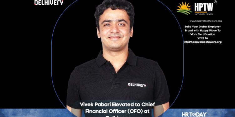 Vivek Pabari Elevated to Chief Financial Officer (CFO) at Delhivery