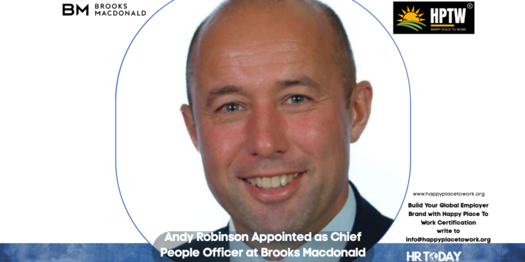 Andy Robinson Appointed as Chief People Officer at Brooks Macdonald