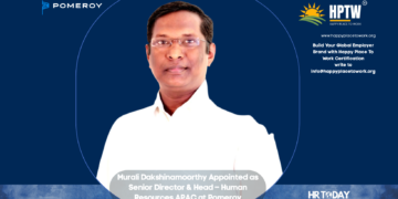 Murali Dakshinamoorthy Appointed as Senior Director & Head – Human Resources APAC at Pomeroy