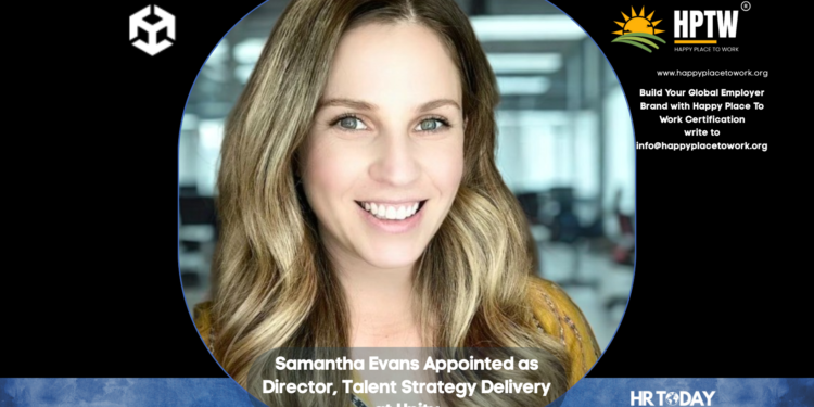 Samantha Evans Appointed as Director, Talent Strategy Delivery at Unity