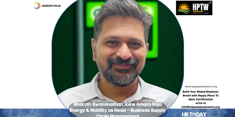 Bharath Swaminathan Joins Amara Raja Energy & Mobility as Head – Business Supply Chain Management
