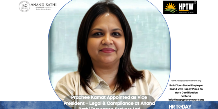 Prachee Kamat Appointed as Vice President – Legal & Compliance at Anand Rathi Insurance Brokers Ltd