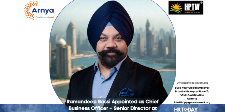 Ramandeep Sassi Appointed as Chief Business Officer – Senior Director at Arnya RealEstates Fund Advisors
