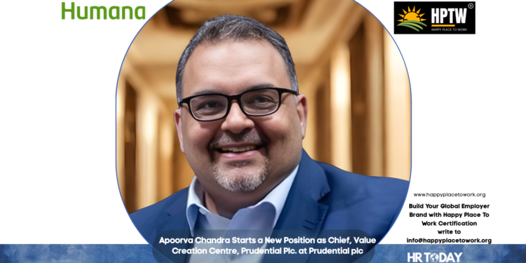 Apoorva Chandra Starts a New Position as Chief, Value Creation Centre, Prudential Plc. at Prudential plc