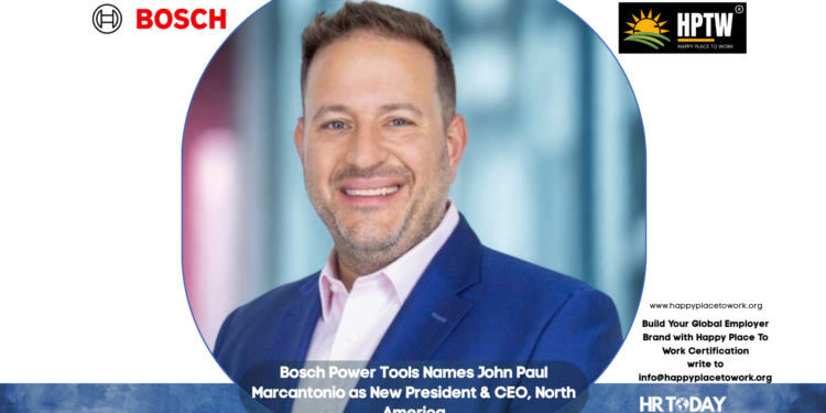Bosch Power Tools Names John Paul Marcantonio as New President & CEO, North America