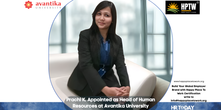Prachi K. Appointed as Head of Human Resources at Avantika University