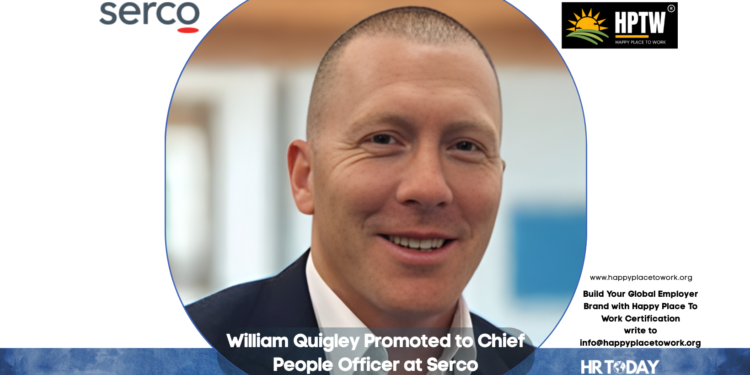 William Quigley Promoted to Chief People Officer at Serco