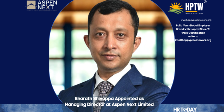 Bharath Shivappa Appointed as Managing Director at Aspen Next Limited