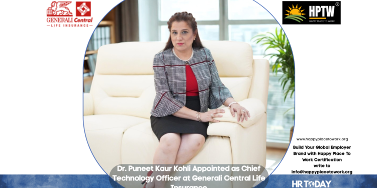 Dr. Puneet Kaur Kohli Appointed as Chief Technology Officer at Generali Central Life Insurance
