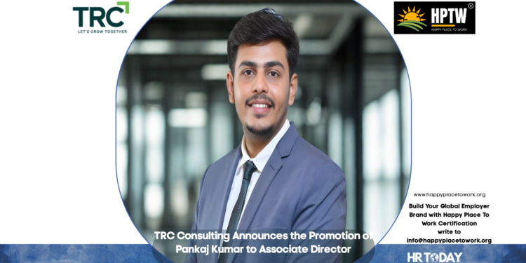 TRC Consulting Announces the Promotion of Pankaj Kumar to Associate Director