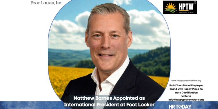 Matthew Barnes Appointed as International President at Foot Locker
