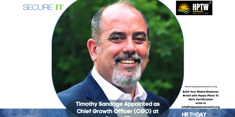 Timothy Sandage Appointed as Chief Growth Officer (CGO) at SecureIT