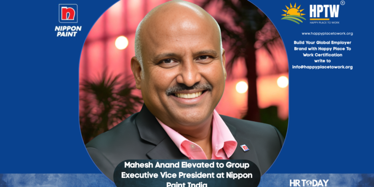 Mahesh Anand Elevated to Group Executive Vice President at Nippon Paint India