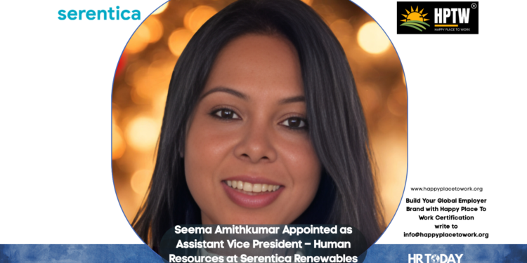 Seema Amithkumar Appointed as Assistant Vice President – Human Resources at Serentica Renewables