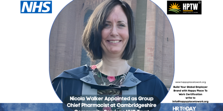 Nicola Walker Appointed as Group Chief Pharmacist at Cambridgeshire Community Services NHS Trust