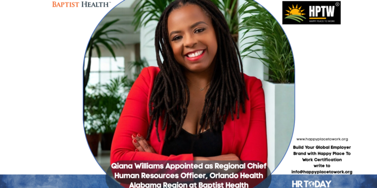 Qiana Williams Appointed as Regional Chief Human Resources Officer, Orlando Health Alabama Region at Baptist Health