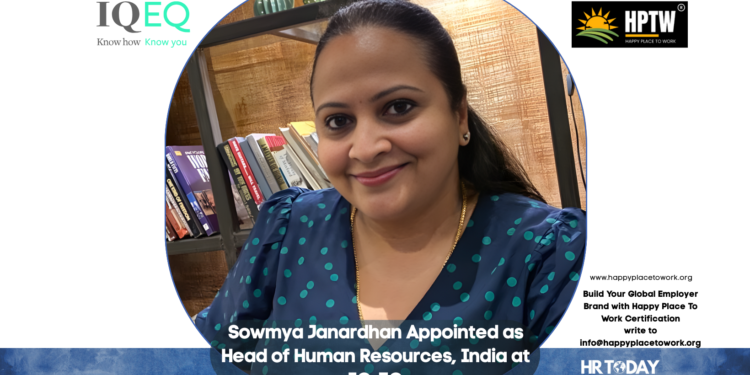 Sowmya Janardhan Appointed as Head of Human Resources, India at IQ-EQ