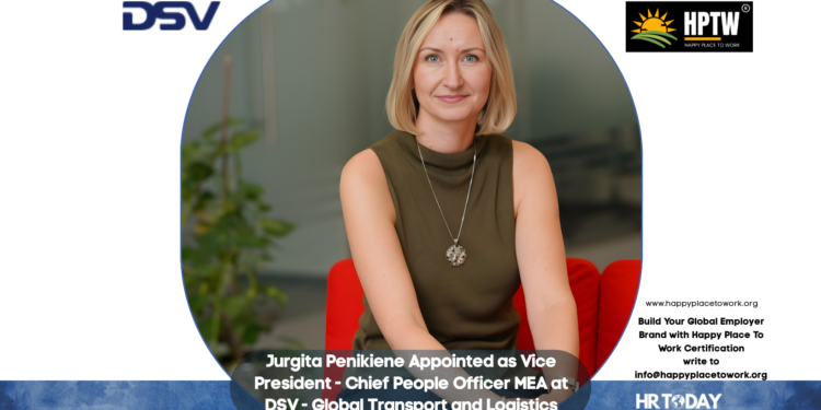 Jurgita Penikiene Appointed as Vice President - Chief People Officer MEA at DSV - Global Transport and Logistics