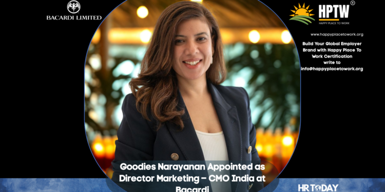 Goodies Narayanan Appointed as Director Marketing – CMO India at Bacardi